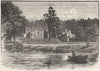SCOTLAND. Tweed. Abbotsford, river 1898 old antique vintage print picture