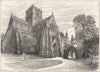 CUMBS. Carlisle. cathedral 1898 old antique vintage print picture