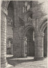 CUMBS. Carlisle. Nave, cathedral 1898 old antique vintage print picture