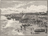 NORFOLK. Great Yarmouth. Beach 1898 old antique vintage print picture
