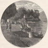 BERKS. Thames at Ray Mead 1898 old antique vintage print picture