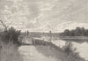 OXON. Henley-on-Thames 1898 old antique vintage print picture