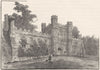 SUSSEX. Gateway of Battle Abbey 1898 old antique vintage print picture