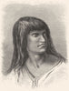 HONDURAS. Indian Chief 1880 old antique vintage print picture