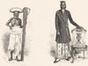 SRI LANKA. Sinhalese Noble Kandy; Chief village 1880 old antique print picture