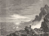 NORWAY. Coast-view 1880 old antique vintage print picture