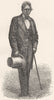 MADAGASCAR. Prime Minister 1880 old antique vintage print picture