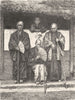 JAPAN. Amma, Shampooers 1880 old antique vintage print picture