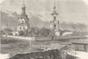 RUSSIA. Church Believers, Kazan 1880 old antique vintage print picture