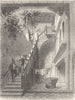 VENICE. Casa di Goldoni 1880 antique vintage print picture