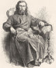 RUSSIA. Priest of Greek Church 1880 old antique vintage print picture