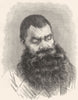 RUSSIA. Andre 1880 old antique vintage print picture