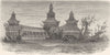 RUSSIA. Temple, Steppes of Volga 1880 old antique vintage print picture