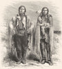 MOUNT RAINIER. Ascent of. Indians North-west 1880 old antique print picture