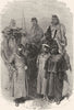 RUSSIA. Russian troops 1880 old antique vintage print picture