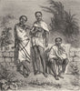 INDIA. Jayanti. Women 1880 old antique vintage print picture