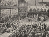 JAPAN. Japanese Theatre 1880 old antique vintage print picture