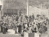 JAPAN. Dressing for Private Theatricals 1880 old antique vintage print picture