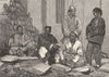 CHINA. Natives of Tientsin, Sisters Chapel 1880 old antique print picture