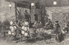 JAPAN. Japanese Lamp-Seller 1880 old antique vintage print picture