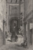 SEVILLE. in 1867. Puerta Del Perdon, cathedral 1880 old antique print picture