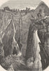 NORWAY. Falls of Vorings-Foss 1880 old antique vintage print picture