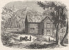 NORWAY. Church & House in 1880 old antique vintage print picture