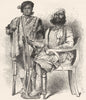 INDIA. Rajasthan. Indian Nobles 1880 old antique vintage print picture
