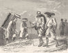 JAPAN. Pilgrims to Fuji-no-Yama 1880 old antique vintage print picture