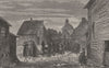 ICELAND. Funeral in Rejkjavik 1880 old antique vintage print picture