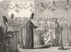 UTAH. Baptism among Mormons 1880 old antique vintage print picture