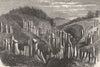 ITALY. Dolomites. Earth Pillars Botzen 1880 old antique vintage print picture