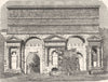 ROME. Porto Maggiore 1880 old antique vintage print picture
