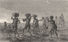 SENEGAL. Senegambia. Negro Porters 1880 old antique vintage print picture