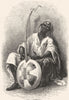 SENEGAL. Senegambia. Negro Minstrel 1880 old antique vintage print picture