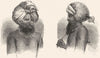 FIJI. Islands. Types 1880 old antique vintage print picture