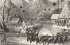 FIJI. Islands. A Fijian Dance 1880 old antique vintage print picture