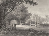 ROME. Villa Pamphili-Doria 1880 old antique vintage print picture