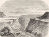 COLORADO. Country. Canyon scenery in 1880 old antique vintage print picture
