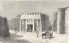 MALI. Senegambia. House at Segou 1880 old antique vintage print picture