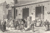 JAPAN. Street scene 1880 old antique vintage print picture
