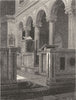 ROME. St Clement's Church 1880 old antique vintage print picture