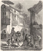 ECUADOR. Street Quito 1880 old antique vintage print picture