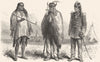 PACIFIC ISLANDS. Indian Costumes 1880 old antique vintage print picture