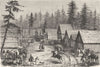 WASHINGTON. New village, North-west 1880 old antique vintage print picture