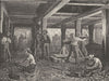VIRGINIA. Mining, west 1880 old antique vintage print picture