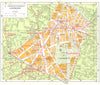 PARIS. 6e Arrondissement Luxembourg 1920 old antique vintage map plan chart