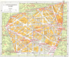PARIS. 8e Arrondissement Elysee 1920 old antique vintage map plan chart