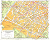 PARIS. 15e Arrondissement Vaugirard 1920 old antique vintage map plan chart