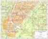 PARIS. 16e Arrondissement Auteuil 1920 old antique vintage map plan chart